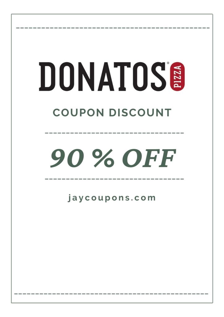 Donatos Coupon Code Today 90% off